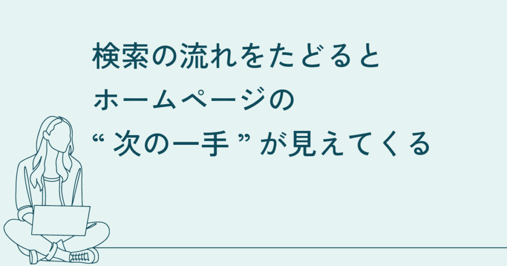 “前”と“後”の検索に合わせて、発信を整える